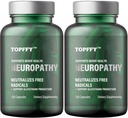 תערובת נוירופתיה ל- Nerve Discomfort הקלה, עם 600 מ"ג Alpha Lipoic Acid - Benfotiamine, ויטמינים עצביים טבעיים כוח מקסימלי, אמין עבור רגליים, ידיים, אצבעות, Legs Toe