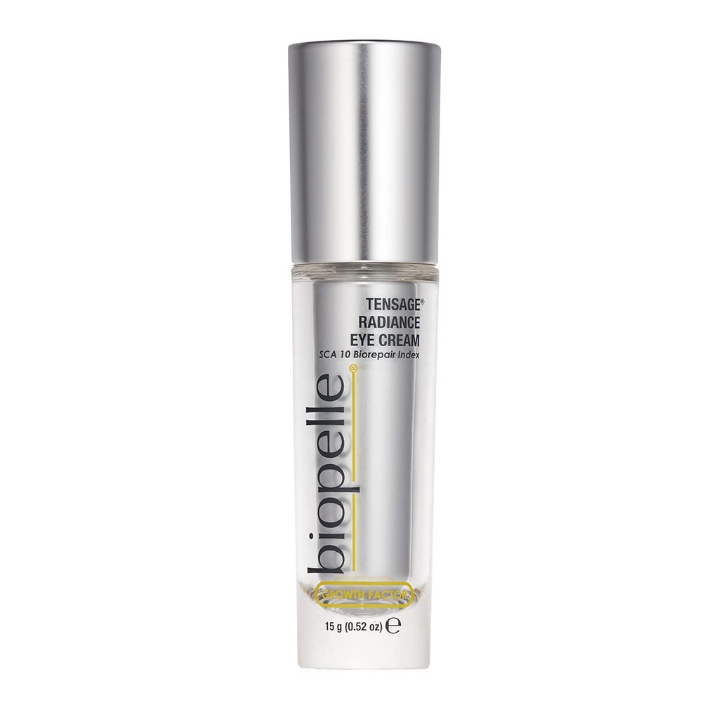 Biopelle Tensage Growth Factor Radiance Eye Cream with SCA 10 Biorepair Index, Illuminating Eye Care, 0.52 Ozance Eye Cream