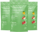 חוגגים ויטמין Bariatric 500 מ"ג Calcium Citrate Chews עם 500 IU ויטמין D3 - Essential for Gastric Bypass חולים & Bone Health - Sugar & Gluten Free, פירות (270 צ'ות)