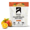 100% בהיר אבקת חלבון Whey - פוסט עבודהout, Zero A מלאכותי Flavors & Sweeteners, Gluten Free, 5.5g BCAA, 2.1g Leucine, Essential Amino Acids, אורנג מנגו, 20 משרתות