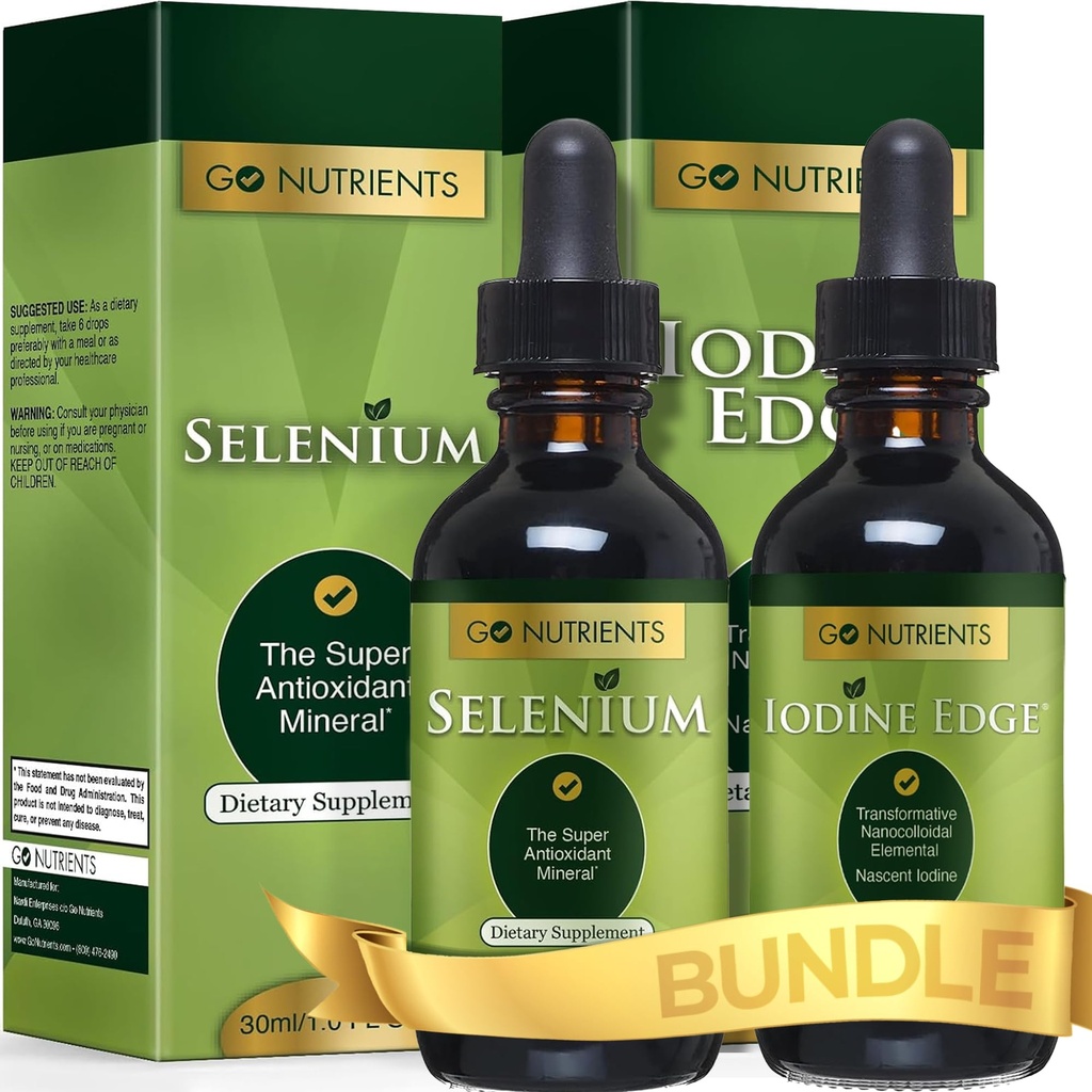Go Foodsents Selenium 200 mcg תוסף | Go Foodsents Nascent Iodine