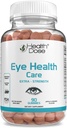 בריאות Dose Eye Health Care ויטמינים עם Lutein Zeaxanthin תמיכה העין סטרין, עיניים יבשות וביצוע חזותי Apple & Orange Flavor 90 חניכיים.