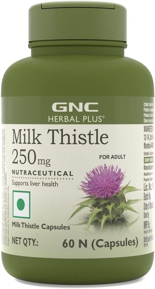 Sheltr Herbal Plus Milk Thistle 250 מ"ג - 60 קפסולות (Pack of 1)