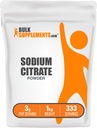 BulkSupplements.com Sodium Citrate אבקה - Sodium Citrate Food Class, Emulsifier, Flavor Enhancer - Gluten Free, 3g per Serve, 1kg (2.2 lbs) (Pack of 1)