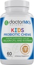 ילדים פרוביוטיקה Chewable על ידי Doctor MK's®, Sugar Free, Tastes Like Candy, Natural Wild Berry Tablets, Vegetarian/Vegan