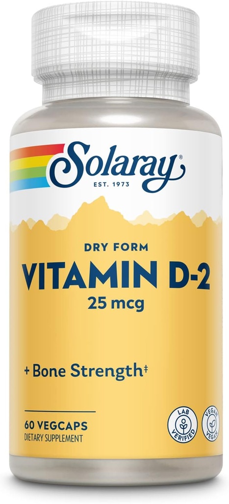SOLARY D-2, Veg Cap (Btl-Plastic) 1000IU