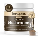 פרה חיות Mushroom תוסף לכלבים וחתולים עם טורקיה Tail - USDA אורגני - קוגניטיבית ו Immune Support - שיפורים Liver function - תומך ב- Gut בריא - אבקה - 120 סקופים