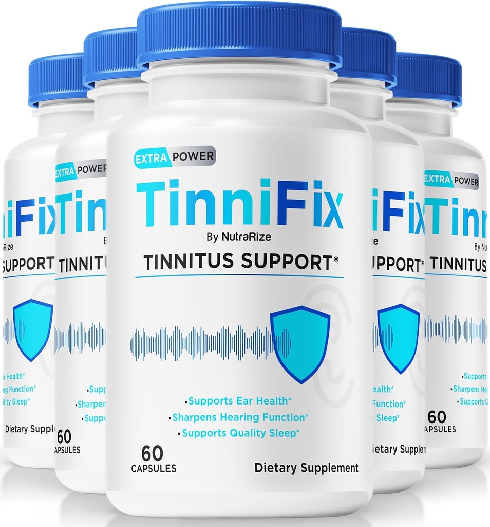 (5 Pack) Tinnifix כמוסות - Advanced Hearing Support Formula, Tinnifix Pills כדי לשמור על שמיעה בריאה, All Natural Tinnifix for Completeאוזן Health, Tinni Fix Review (300 קפסולות)
