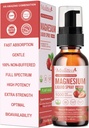Magnesium Glycinate נוזל Spray עם Citrate, Oxide & Malate, Magnesium עם ויטמין שלם, L-theanine, D3K2, B6 for Heart, Leg Cramps,muscles & Energy- Sugar- Sugar- Sugar-Free Strawberry Flavor, 2 Fl Oz Oz Oz Oz Oz, 2