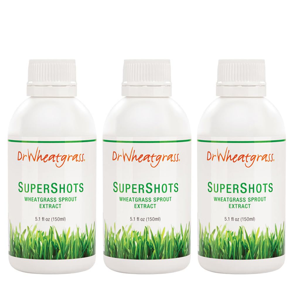 ד"ר חיטה (Pack of 3) Supershots(30 יום אספקה) - חיטה מופקת בבקבוק, חזק יותר מאשר חיטה טרייה