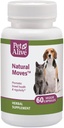 PetAlive Natural Moves - כל תוסף צמחי טבעי מקדם את בריאות Bowel ואת סדירות חתולים וכלבים - 60 Veggie Caps