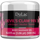 Dulàc - הכוח המקסימלי של Devil's Claw 98% של קרם גלידה 16.9 Fl Oz, קרם מרגיע שרירים ושרירים טבעי עבור recurring שריר וכאב משותף, עשיר עם Menthol עבור Cool Effect