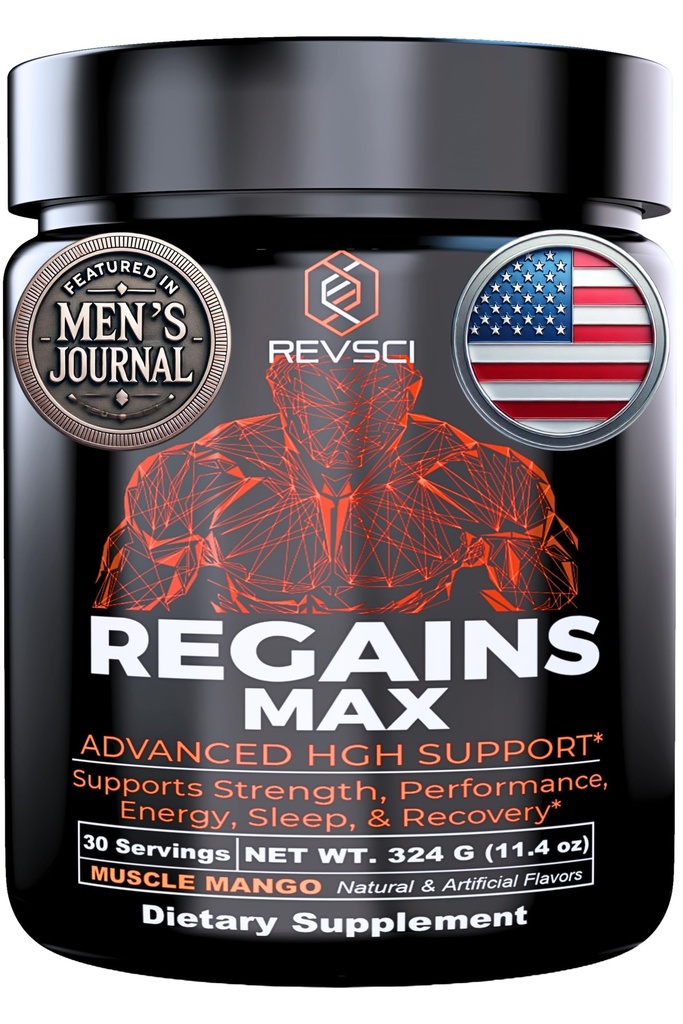 תוספי HGH עבור גברים ונשים, REVSCI Regains מקס Amino Acids תוסף, פוסט עבודה למנוע התאוששות אבקה, Anabolic שריר התאוששות & שריר בונה עבור גברים, HGH הורמון גדילה אנושי Booster תוספת תוספת תוסף