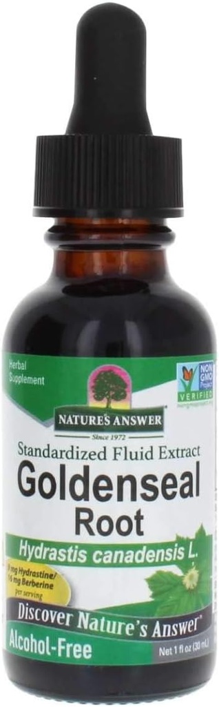 שם הספר בלועזית: Nature's answer Golden Seal Root Extracts Alcohol Free 1 Ounce