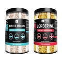 מרכיבים מקוריים טהורים של Goldenseal Berberine & Bitter Melon כמוסות Bundle, (730 קפסולות) No Magnesium או רייס Fillers