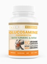 Glucosamine Chondroitin עם Turmeric & MSM - תמיכה ניידות & גמישות - 60 Veggie קפסולות