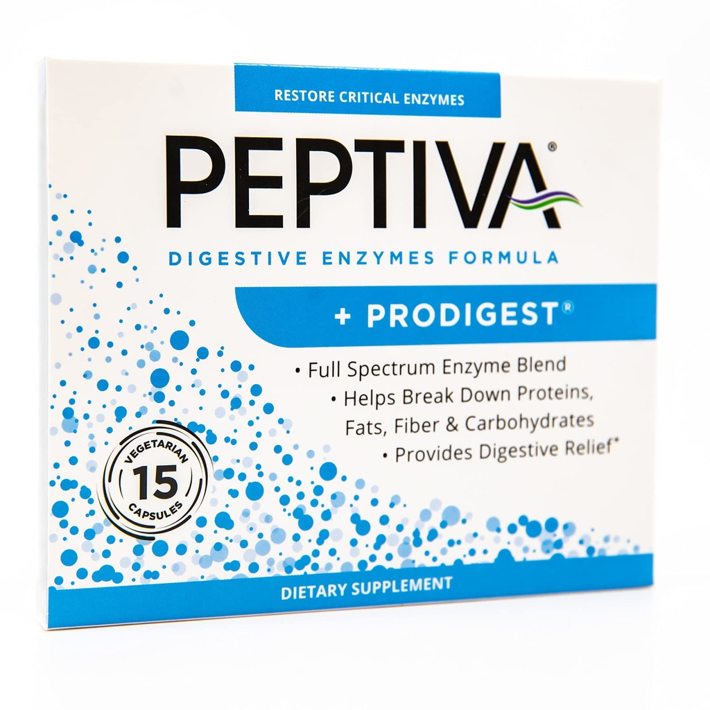 תוסף Enzyme ProDigest - מסייע עם Bloating, Gas, Constipation - 15 Count