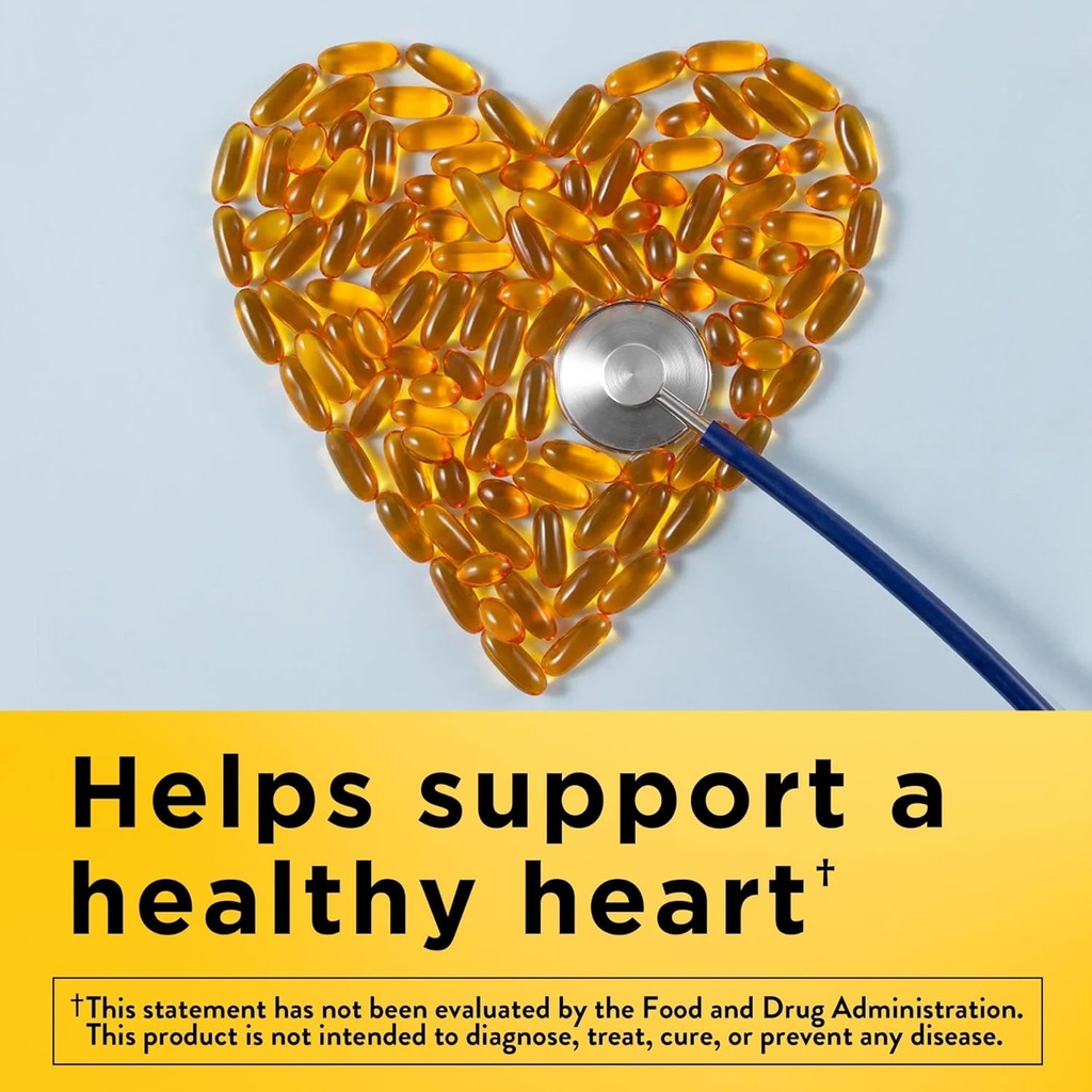Nature Made Fish Oil Softgels - אומגה 3 תוספת לבריאות הלב, 230 Softgels, 115 יום אספקה (Pack of 2)