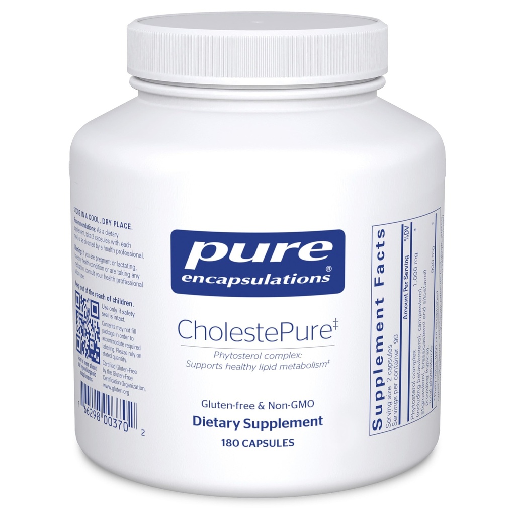 Pure Encapsulations CholestePure | תוספת לתמיכה בריאות Cardiovascular, Enzyme Function, ו- Lipid Metabolism*
