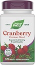 Nature's Way Cranberry Premium Band, תומך ב-Urinary Tract Health*, עם ויטמין C, לגברים ונשים, No Gluten, 120 טבליות (Packaging May Vary)