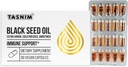 Tasnim Black Seed Oil Organic Cold Pressed קפסולות 100% טהור Black Cumin Seed שמן Nigella Sativa עבור Immune תמיכה, נוחות משותפת ו Vitality