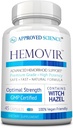 מוסמך מדע Hemovir - Hemorrhoid תמיכה תוסף - Witch Hazel, סוס צ'סטגוז - 45 קפסולות - 1 בקבוק - טבעוני