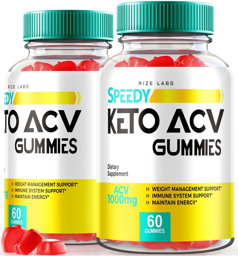 המעבדות - Speedy Extreme Keto Plus ACV Gummy לירידה במשקל מתקדמת עם Apple Cider Vinegar 2000 מ"ג תוסף (120 חניכיים)