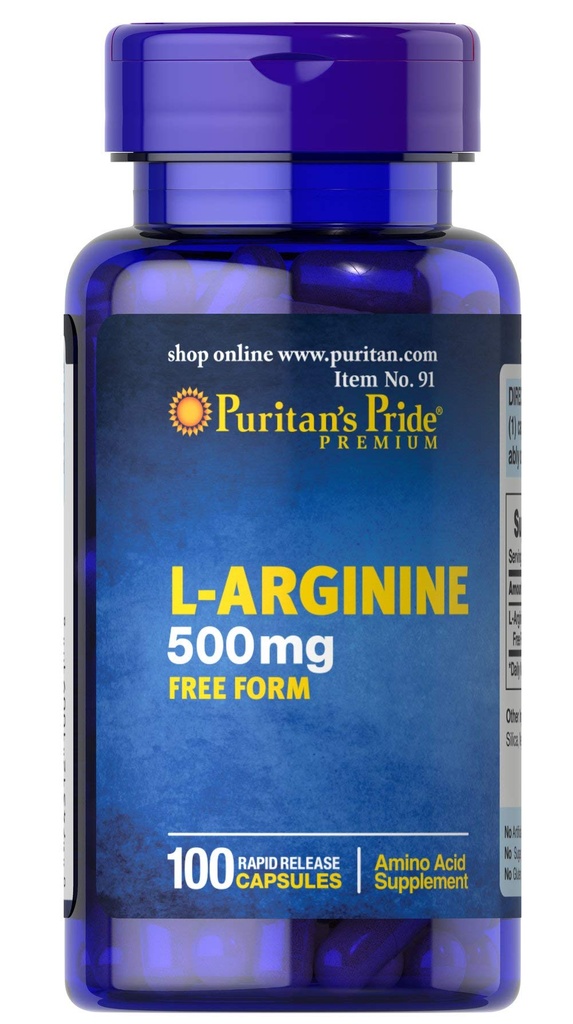 גאווה ל-Arginine 500 מ"ג, תמיכה לבריאות הלב, 100 הרוזן