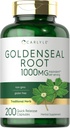 Karlyle Goldenseal Root כמוסות 1000 מ"ג | 200 Count | תוספת צמח מסורתי | Non-GMO, Gluten Freeten Free
