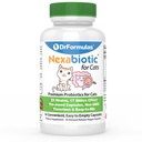 DrFormulas Nexa Probiotics עבור אבקת חתולים | מתייחס Diarrhea עבור חיות מחמד עם Saccharomyces Boulari Lactobacillus Acidophilus, הטוב ביותר Probiotics תוספת לבריאות העיכול 30 קפסולת