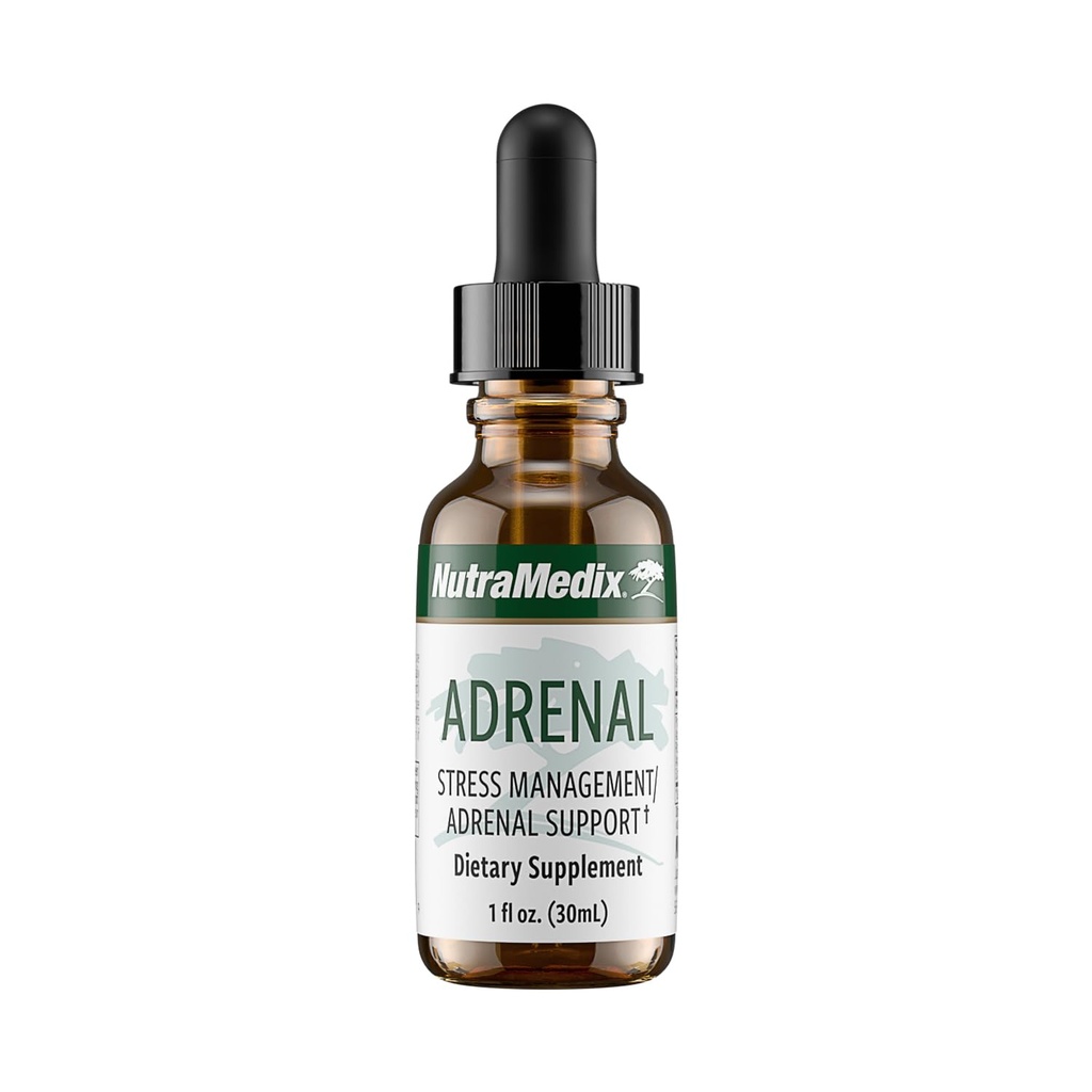 NutraMedix Adrenal Fatigue תוסף - Astragalus, Schisandra, Rhodiola, וג'ינסנג לחלץ עבור תמיכה באנרגיה, סטמינה, ומתח - תערובת אדוגנית טבעוני (1oz / 30 מ"ל)