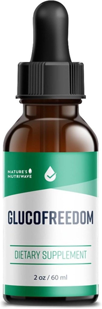 Gluco Freedom Supplements - Plant-based Liquid Band with Astragalus & Grape Seed - non-GMO, GMP-Certified, Made in USA - 2oz, 60 מ"ל, 1 חודש אספקה