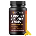 Cold Pressed Black Seed Oil קפסולות - 1500 מ"ג שחור תוסף עבור Immune Function, Digestive Support & Total Health - Hair & Skin Superfood - Nigella Sativa - 1 חודש אספקה, Unflavored