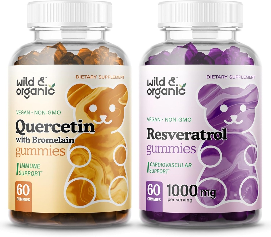 Wild & אורגני Quercetin & Resveratrolmies