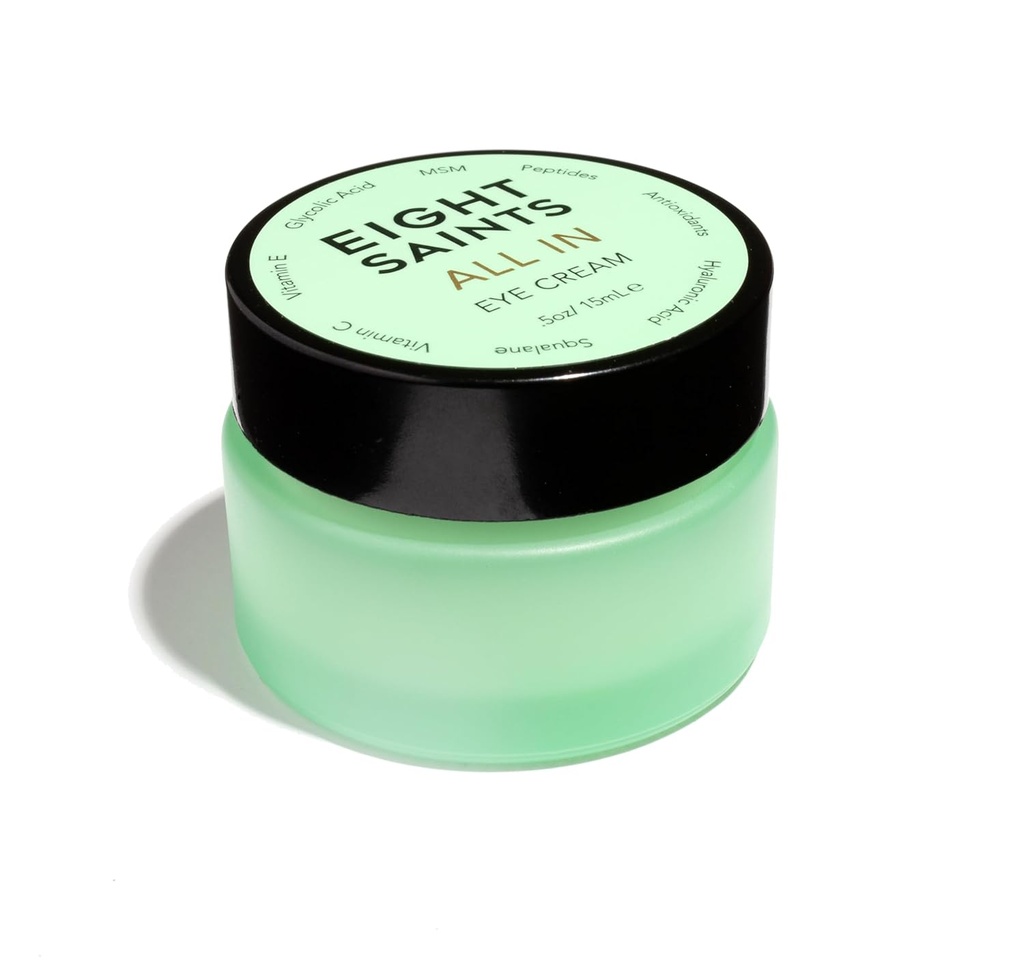 שמונה Saints Skin Care All In Eye Cream, Natural and Organic Anti Aging Under Eye Cream to Lose Puffiness, Wrinkles, ו-Under Eye Bags, Dark Circles under Eye Treatment, 0.5 Ouncess