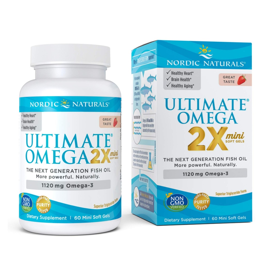 NORDIC NATURALS אומגה מיניס, 60 CT