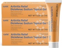 הקריסט Diclofenac Arthritis Cream Gel 1% (3 צינורות של 150g) - להפסיק כאב ב Wrists, רגליים, אלבוws, ו Ankles. Hand Arthritis Pain Relief & Knee Arthritis כאב הקלה (3 Pack, 5.29 oz ea.)