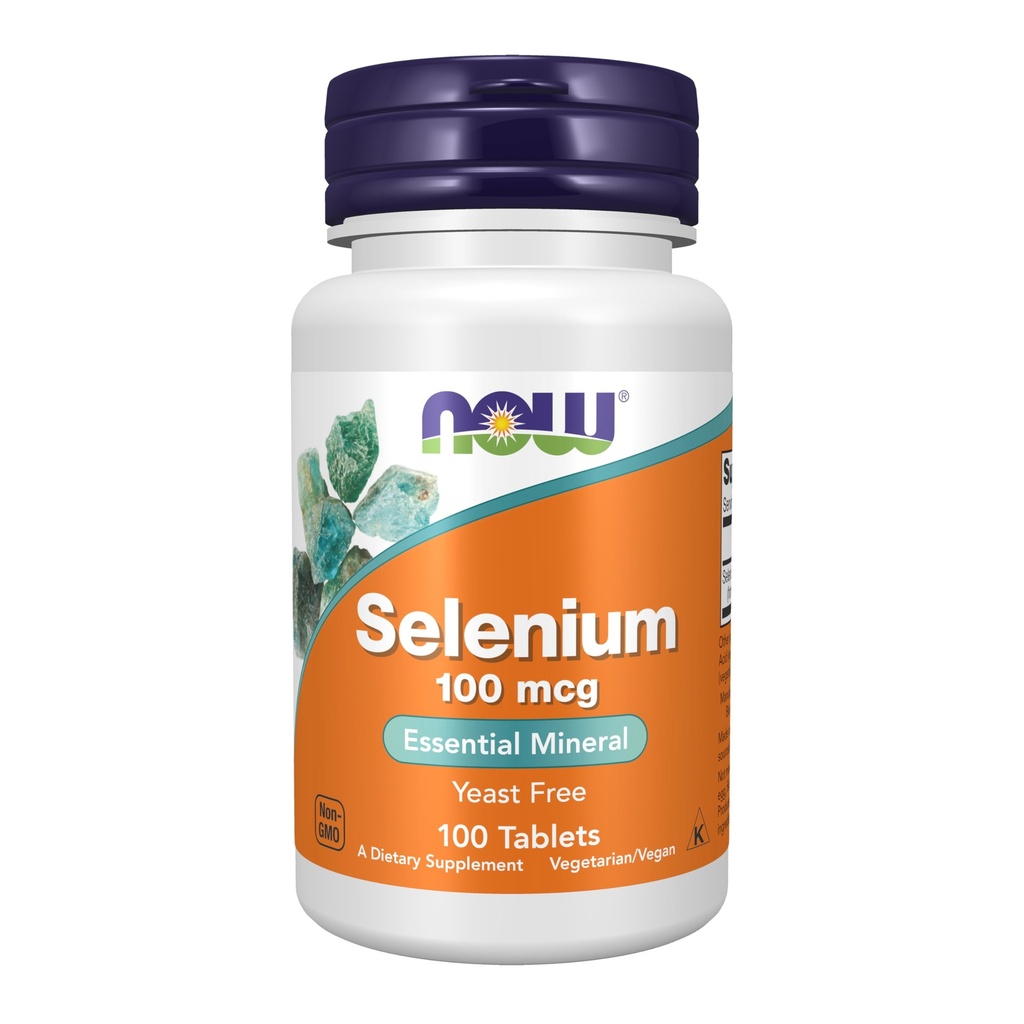 עכשיו תוספים, Selenium (L-Selenomethionine) 100 mcg, Essential מינרלים*, 100 טבליות