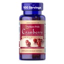 הפירות של Puritan's Pride Premium Cranberry Procentrate 252 מ"ג (12,600 מ"ג Equivalent) עם ויטמין C ו- E, תוספת תזונתית לתמיכה במערכת החיסון, 100 Rapid Release Softgels