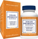הוויטמין Shoppe Probiotic נדחה ל-30 מיליארד דולר - עם 10 Probiotic Strains לתמיכה ב- Digestive, Immune & Vaginal Health או Yeast Imמאזן - Shelf Stable (30 Veggie Caps)