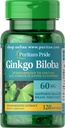 גאוותו של פוריטאן ג'ינקגו בילובה (Potropic 60 Mg Softgels), 120 הרוזן