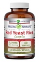 פורמולות מדהימות Red Yeast Rice Complex | 1570 Mg Per Serve | 120 Veggie קפסולות | עם Alpha Lipoic Acid, CoQ10, Milk Thistle Extract; Made in USA