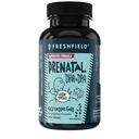Freshfield Prenatal טבעוני אומגה 3 DHA: בר קיימא, Carrageenan חינם, צד שלישי נבדק, בקבוק קומפוסטנטי, פחמן נייטרלי. הלב, המוח, הבריאות המשותפת