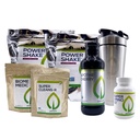 Purium ניקוי + Fitness Bundle - כולל Power Shake (אפל ברי), Apothe-Cherry, Super Amino 23, Super ניקויsR, Biome Medic, & בלנדר בקבוק