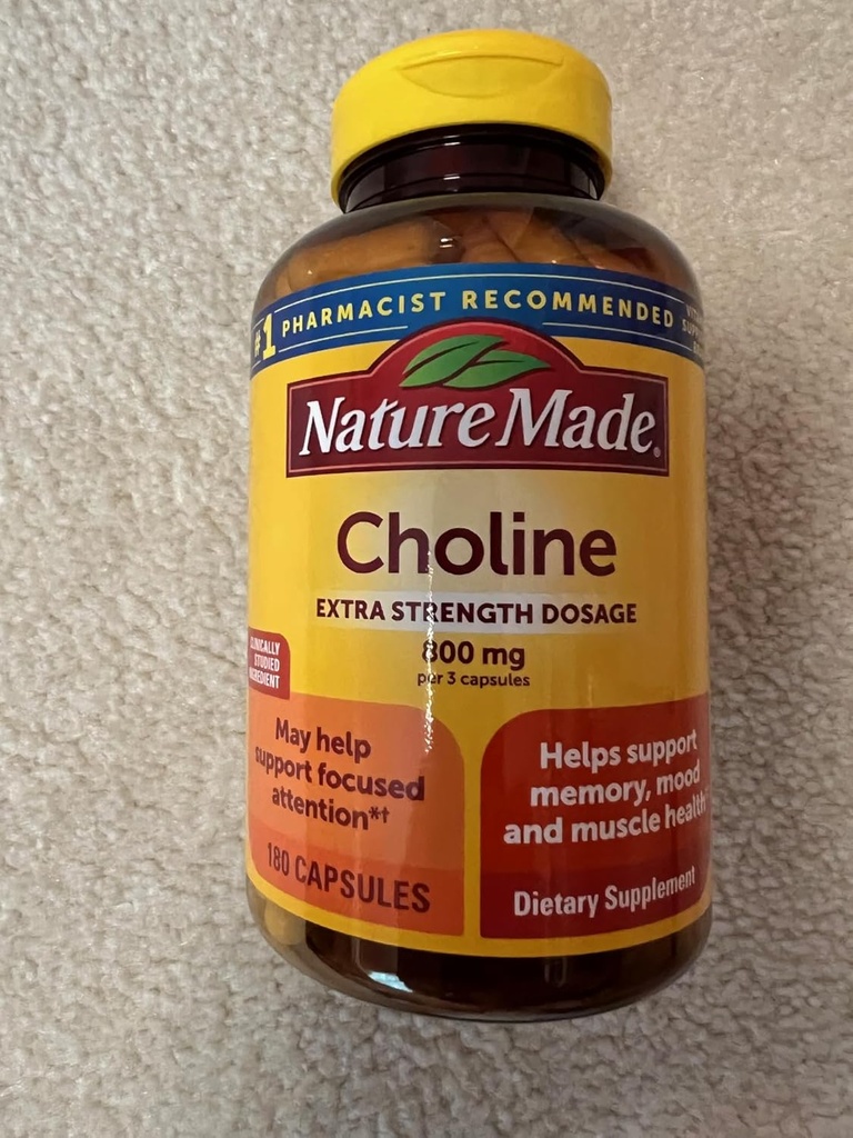 GOOFY TURTLE Choline תוספת כוח מינון של 800 מ"ג תוספת תוספי תזונה