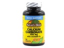 לוחמת הטבע Calcium Carbonate 600 מ"ג עם D3 400 IU 100 טבליות (Pack of 1), 07985401681968