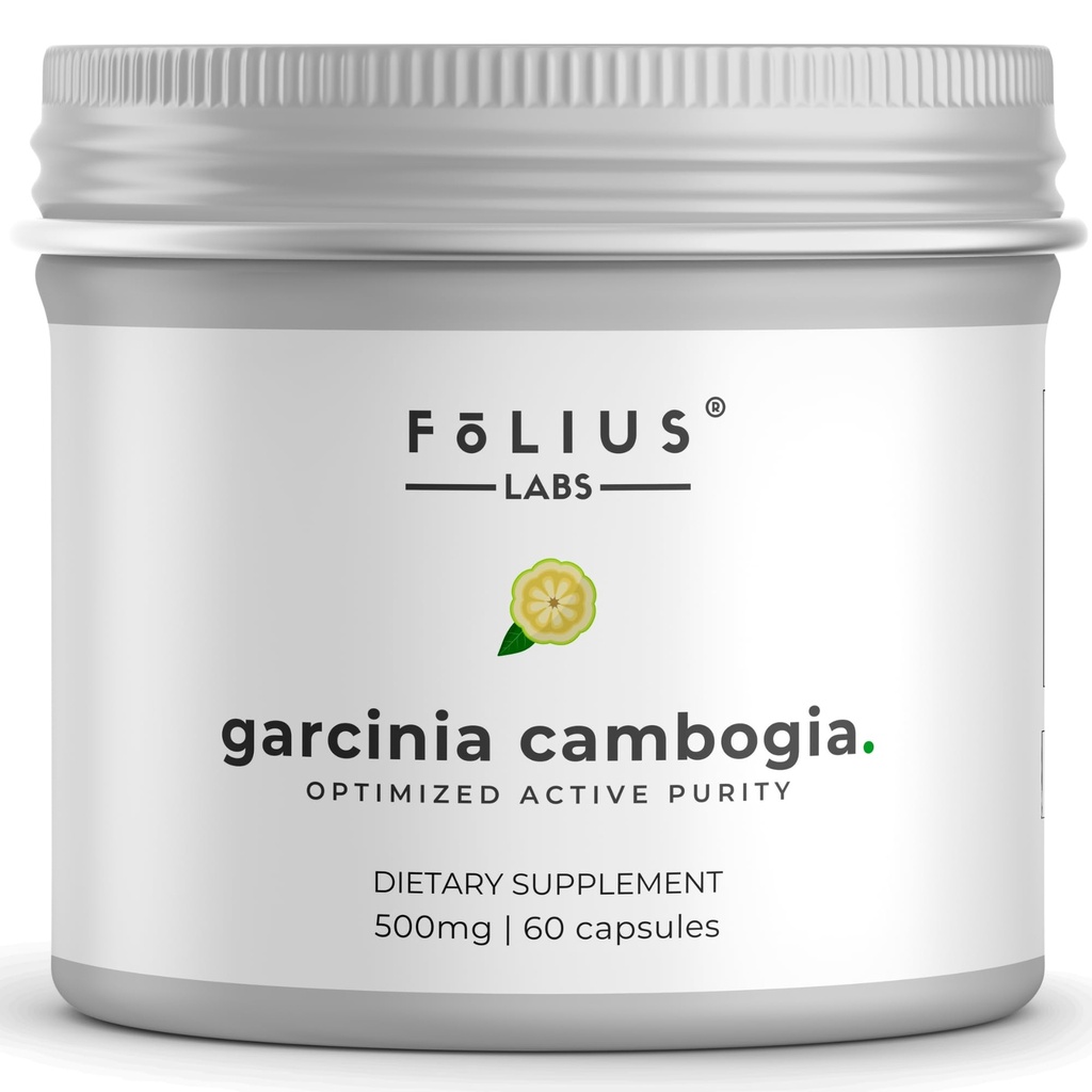 Pure Garcinia Cambogia לחלץ תוספת 500 מ"ג - 100% טבעי HCA לחלץ ריכוז ל 60% - תמיכה בריאות העיכול ומטבוליזם - 60 קפסולות