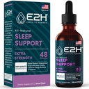 תמיכה בשינה טבעית - מלטונין נוזלי עם Chamomile, Theanine - Sleep Better, Deeper, Longer - טבעוני, GMO-Free - מספק הקלה בלחץ - 2 Fl Oz