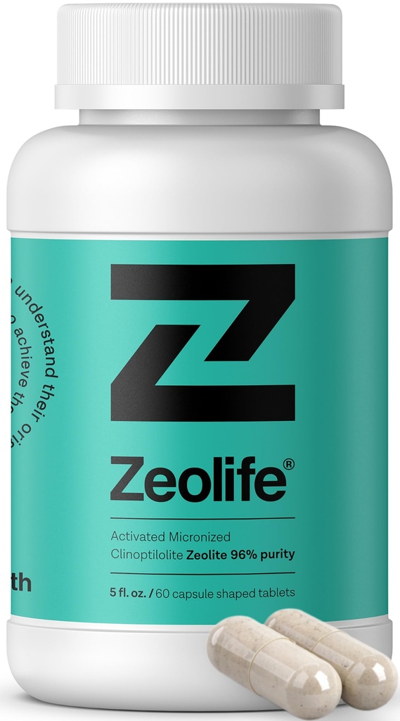 Zeolite-Activated 1 גרם לקפסולה Micronoptilolite 96% Purity. Ultra FINE