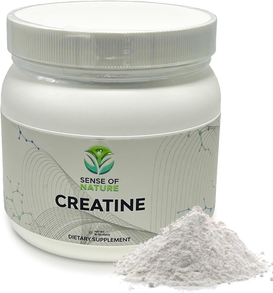אבקת Creatine Monohydrate 90 משרתים - 5g (5000 מ"ג) של אבקת קריאטין Micronized לכל המשרת, Creatine Pre Workout, קראטין לבניית שריר, Creatine Monohydrate 450g(1.0lbs)